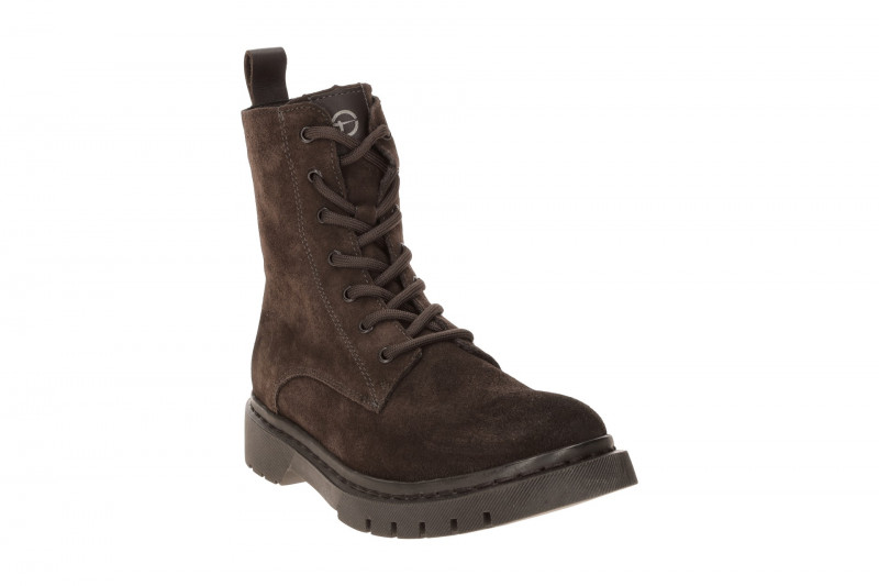 Tamaris Stiefel Boots braun mocca Velour 25269
