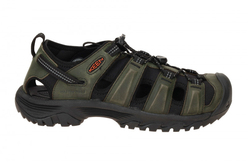 KEEN Targhee III Trekking Sandale grün Leder 1022428