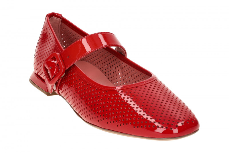 Högl Dolly Ballerina rot Lack gelocht 0964