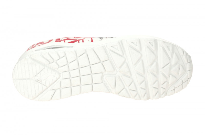 Skechers Uno Schuhe weiß rot Graffiti 177082