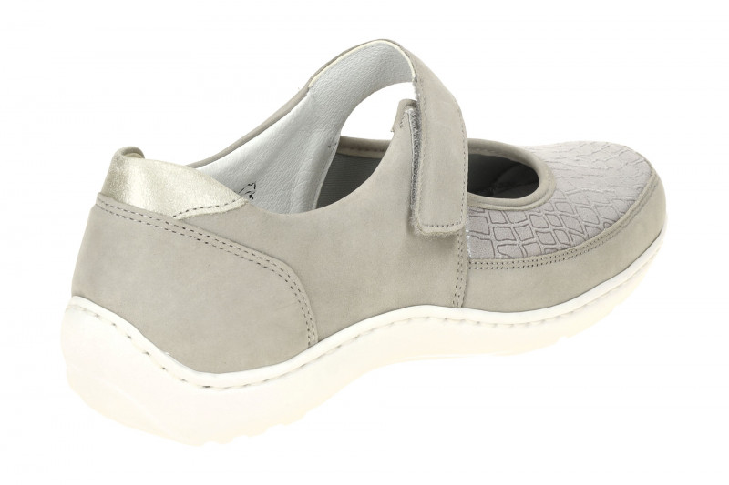 Waldläufer Henni Mary-Jane Schuhe grau H-Weite OrthoTritt 496H33