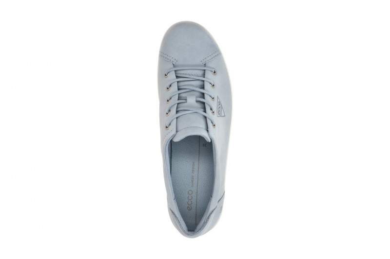 Ecco Soft 2 Schuhe blau dusty blue Damen Schnürer