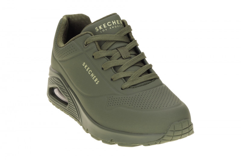 Skechers Uno Schuhe grün olive Damen Sneakers 73690