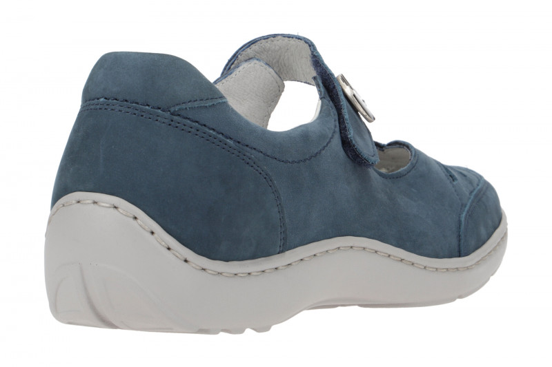 Waldläufer Henni Mary-Jane Schuhe blau jeans 496309