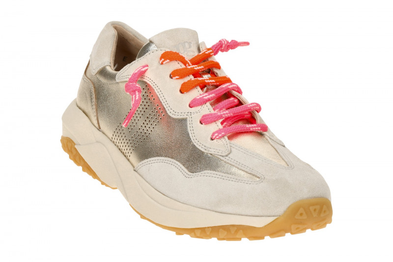 Paul Green Schuhe Sneakers grau beige metallic 5463