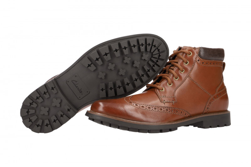 Clarks Curington Rise Stiefel braun