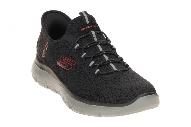 Skechers Summits Schuhe schwarz rot SLIP-INS 232457