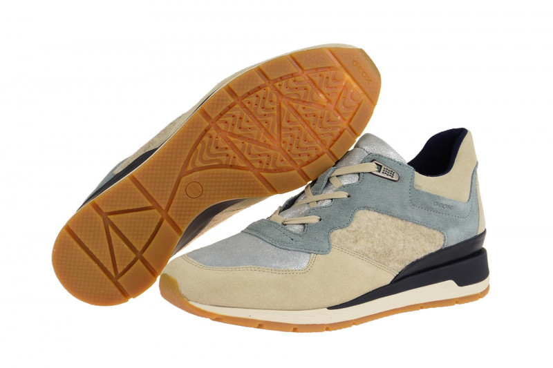 Geox Sneaker Schuhe Shahira beige blau