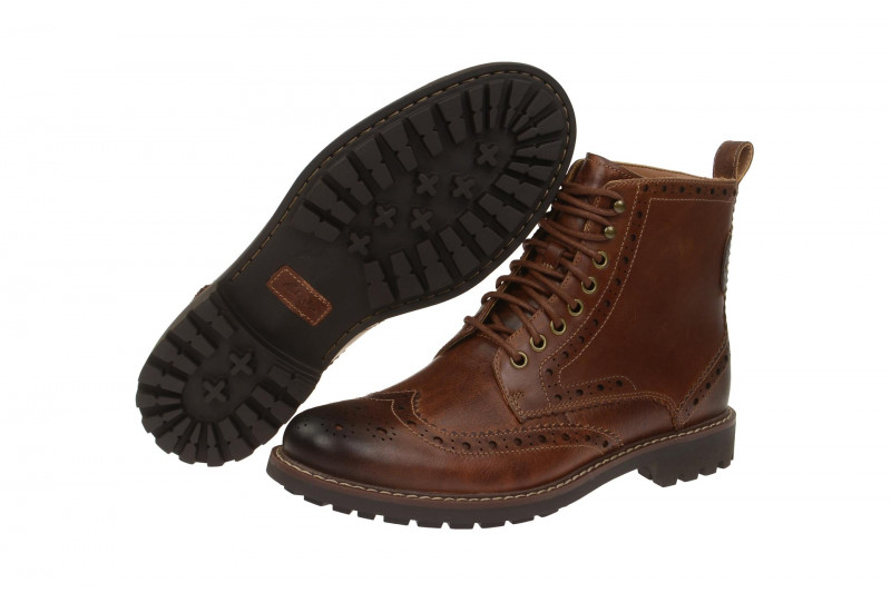 Clarks Montacute Lord Stiefel braun