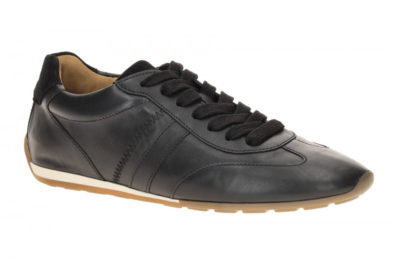 Gabor Schuhe schwarz flache Slim Retro-Sneakers 83.191.27