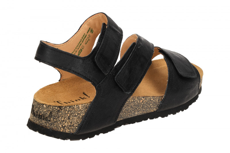 Think Koak Sandale schwarz Klett 347