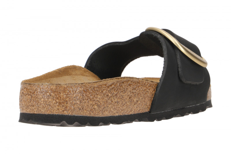 Birkenstock Madrid Big Buckle Pantolette schwarz Schmal 1023373