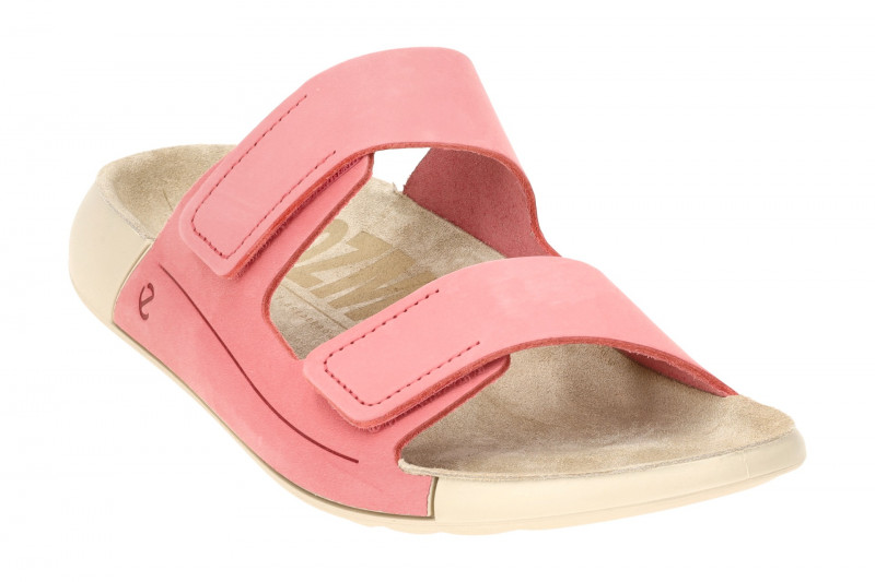 Ecco Cozmo Pantolette rosa pink 2fach Klett 206823