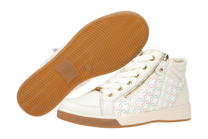 ARA Rom Schuhe Sneaker creme weiß multi 12-44499