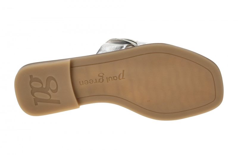 Paul Green Pantolette silber grau metallic 6132