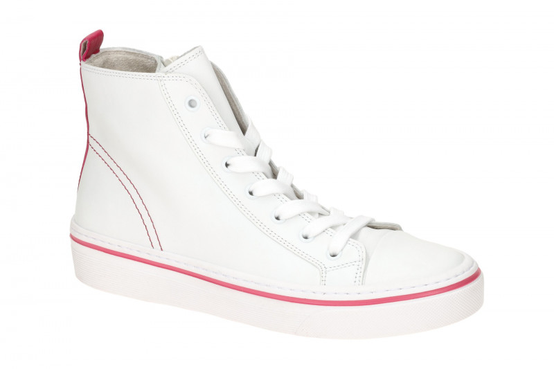 Gabor Mid Sneakers Stiefelette weiß pink 43.160.20