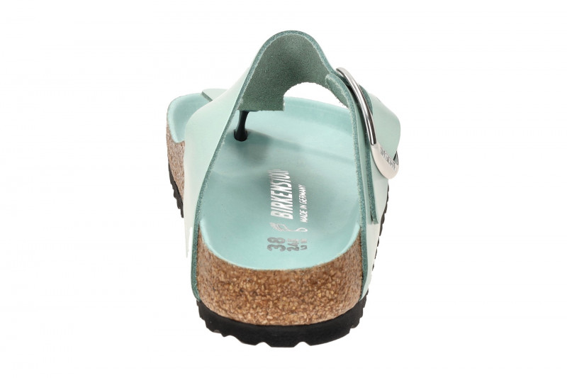 Birkenstock Gizeh Big Buckle Pantolette hellgrün silber Normal-Weit 1026477