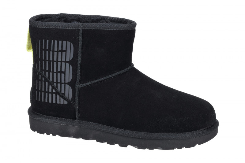 UGG Classic Mini Ugg Side Logo Stiefel schwarz 1144057