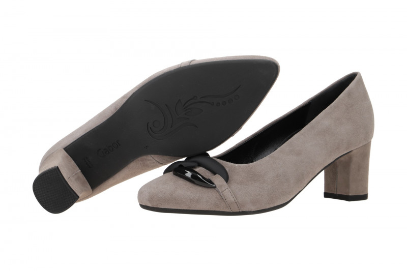 Gabor comfort Pumps grau fumo Kette 32.153.33