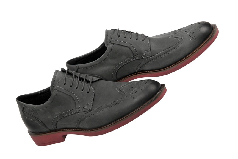 Ecco Biarritz Schuhe dunkelgrau Nubuk