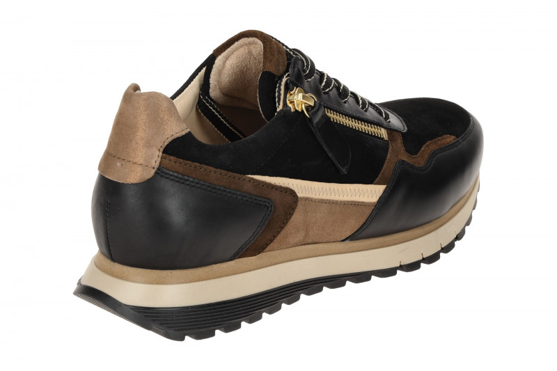 Gabor comfort Sneaker Schuhe schwarz braun H-Weite 76.378.67
