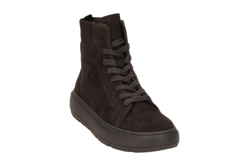 Gabor Stiefelette braun chocolate Schnür Boots Velour 53.720.18