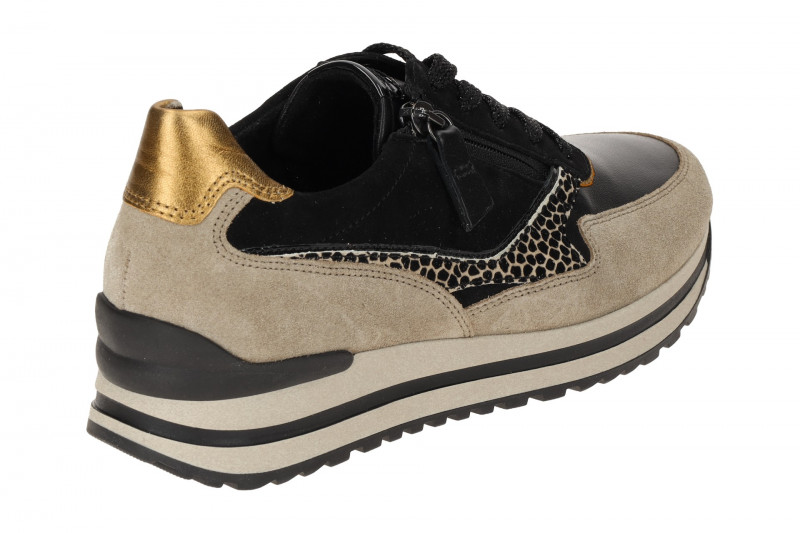 Gabor comfort Sneaker Schuhe grau schwarz H-Weite 56.527.39