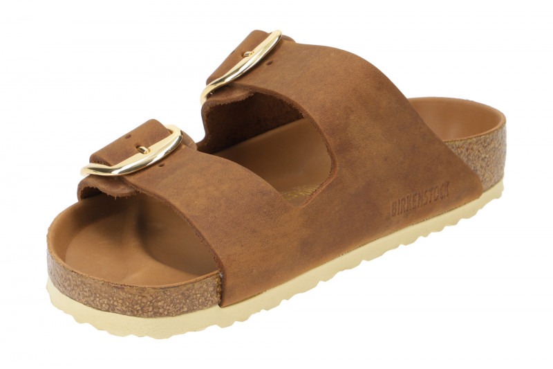 Birkenstock Arizona Big Buckle Pantolette braun SCHMAL 1011073