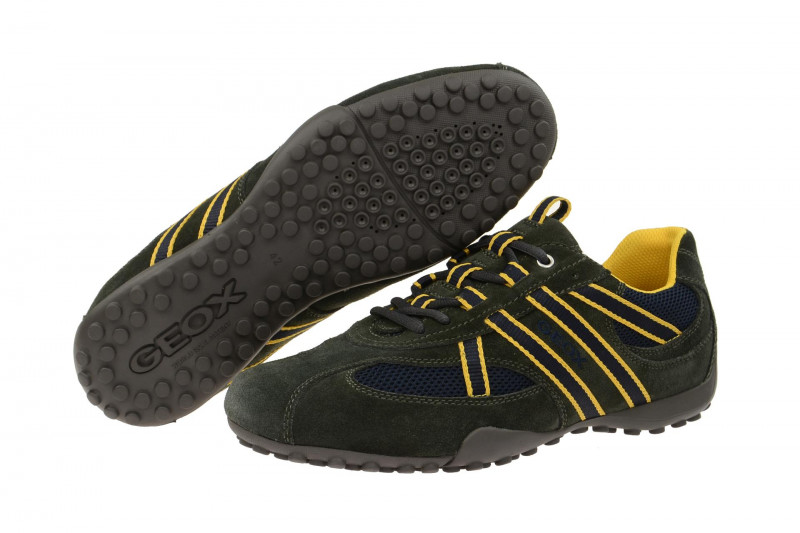 Geox Respira Snake S Sneaker in dunkelgrau Herrenschuhe
