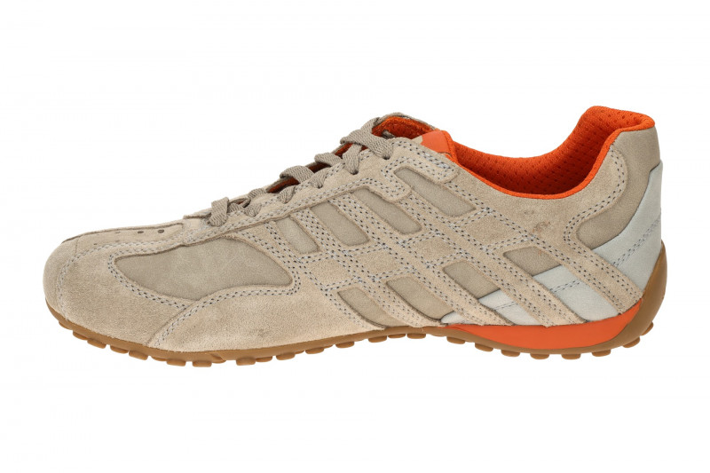 Geox Snake Schuhe beige sand Velour Nubuck U55MNA