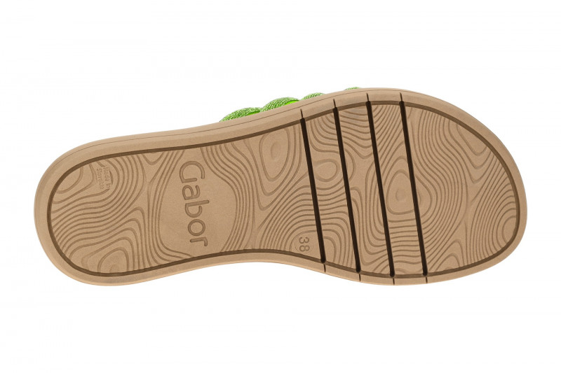 Gabor Plateau Pantolette grün Strass 63.752.89