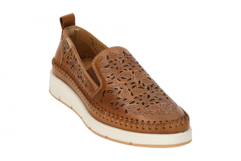 Pikolinos Tenerife Slipper Schuhe braun gelocht W8D-3896