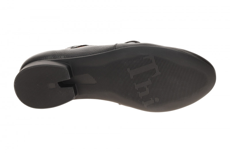 Think Guad Schuhe schwarz gelocht Glattleder 565