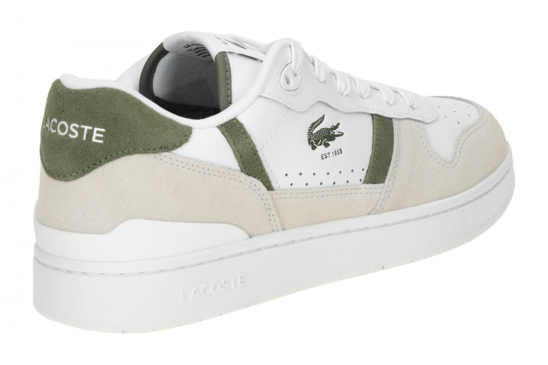 Lacoste T-Clip Set Schuhe Sneakers weiß grün khaki 0168