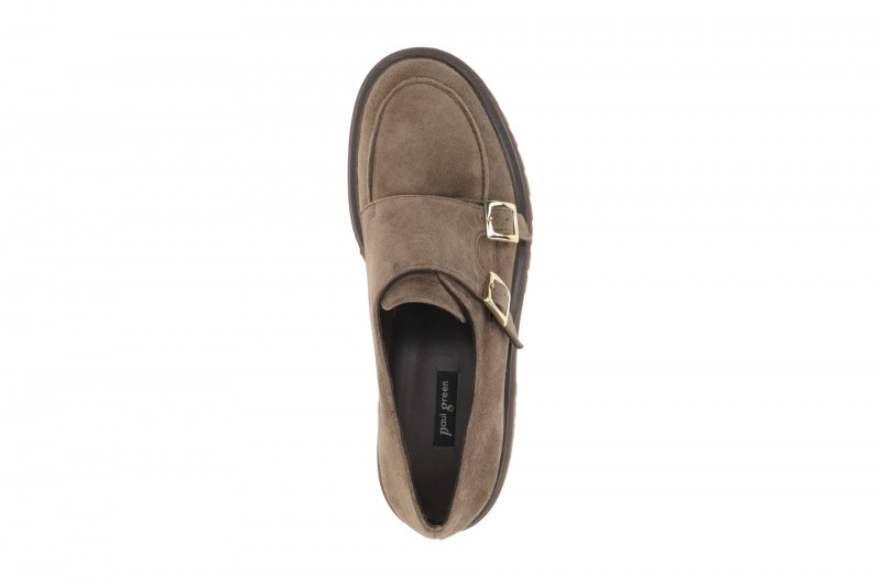 Paul Green Schuhe Slipper braun DoubleMonk Loafer 1240