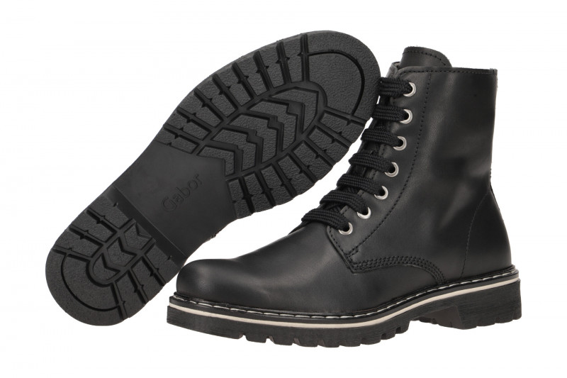 Gabor Stiefelette schwarz Glattleder 71.764.27