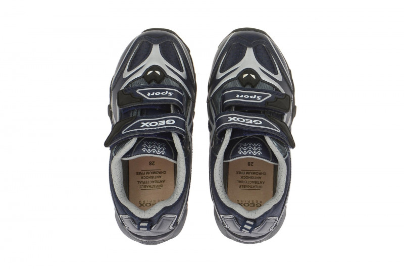 Geox Eclipse Schuhe blau silber Blinker J641BA