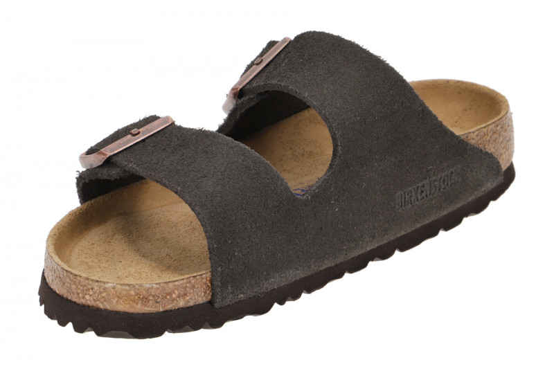 Birkenstock Arizona BS Pantolette dunkelbraun Schmal 951313