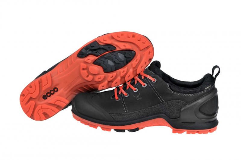 Ecco Biom Terrain Schuhe in schwarz orange Yakleder Gore-Tex