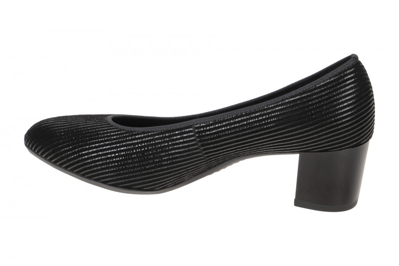 ARA Knokke Pumps schwarz Lack-Streifen 12-11486
