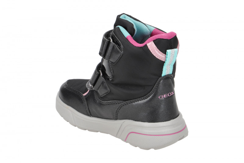 Geox Sveggen Kinder Stiefel schwarz Einhorn Warmfutter J267UC