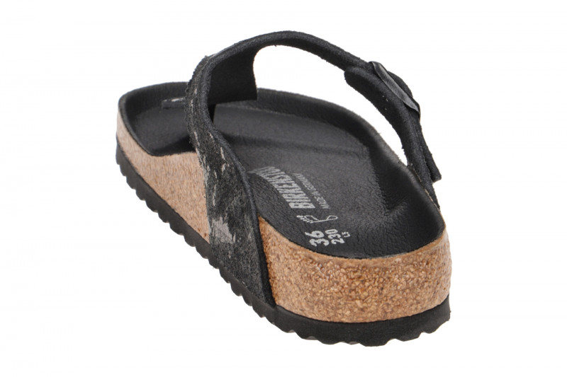 Birkenstock Gizeh BS Pantolette schwarz metallic 1019408