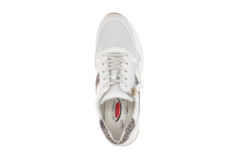 Gabor RollingSoft Schuhe weiß Glattleder LEO 86.978.25
