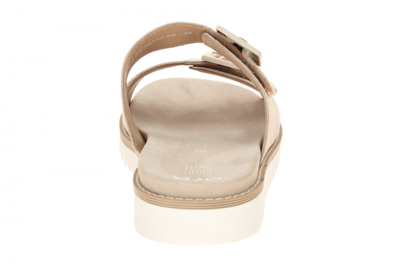 ara Kent Pantolette beige Klett Samt 12-28132