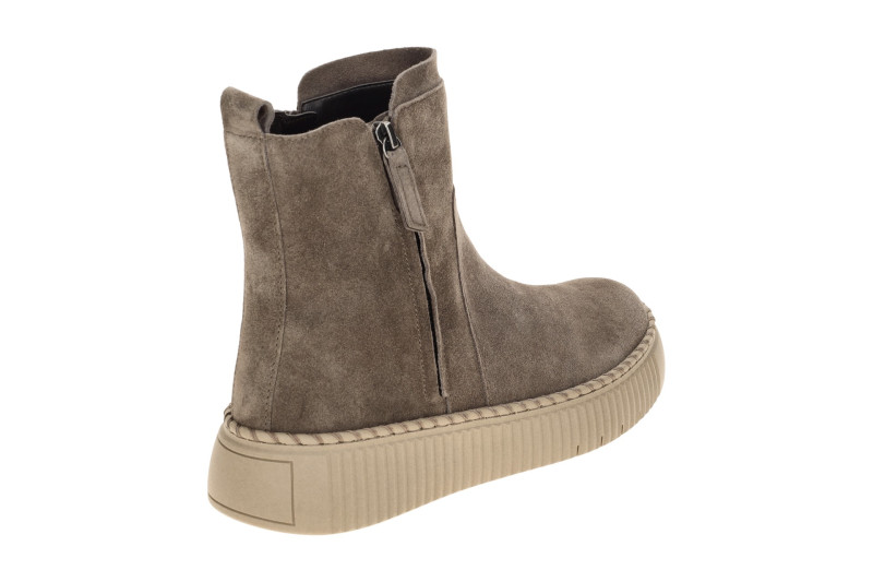 Gabor Stiefel grau taupe Zip Boots Velour 8014.04.003