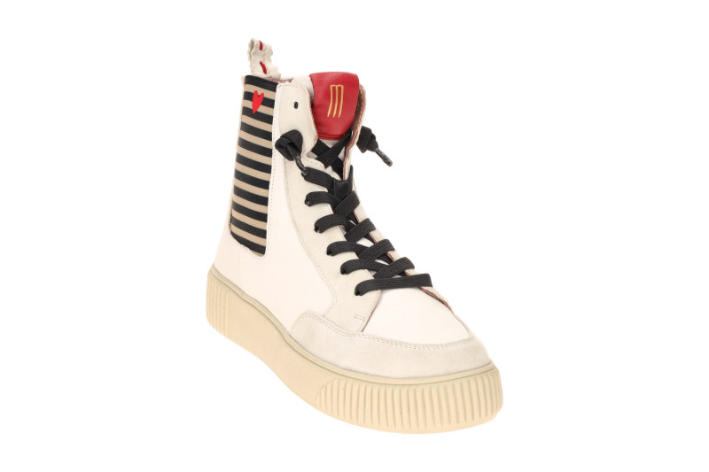 CRICKIT Sonia Stretch High Sneaker weiß Streifen