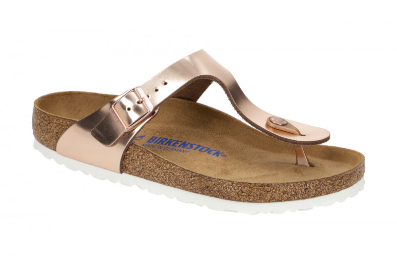 Birkenstock Gizeh BS Pantolette kupfer metallic 1018970