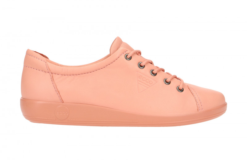 Ecco Soft 2 Schuhe rosa Damen Schnürer
