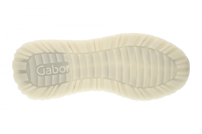 Gabor Schuhe Sneakers weiß silber Ziernaht 63.491.21