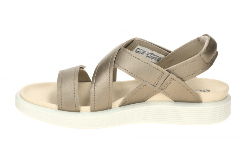 Ecco Soft Sandalen grau metallic Kreuzriemen 238813